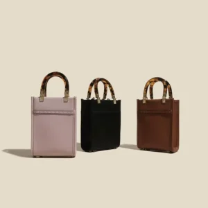 Sweet Tote Shopping Bag Mini Slung square Bag Genuine Leather Bags