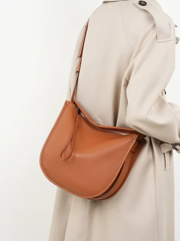Custom Genuine Leather Ladies Handbag Soft Hand Feeling Single Shoulder Crossbody Bag Women - Image 4