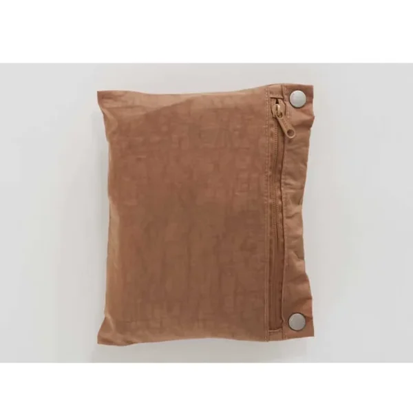 Factory Price Brown Nylon Tote Bag Shoulder Handbag Foldable Shopping - Image 3