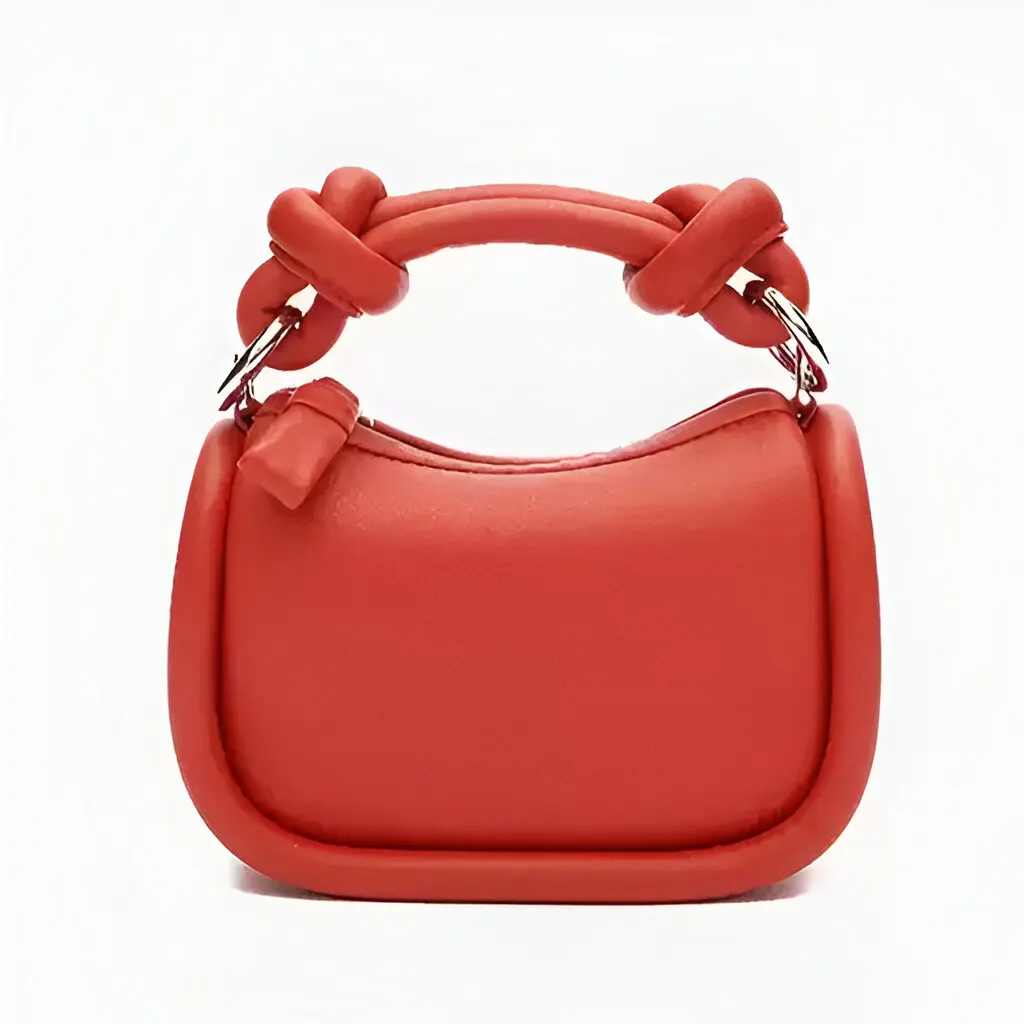 Mini Pillow-Shaped Leather Crossbody Bag – Soft Macaron-Inspired Boston Purse - Image 2