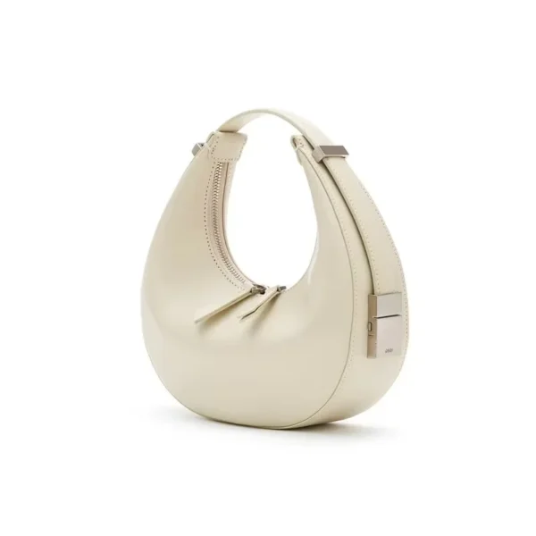 New Trendy Crescent Bag Leather Pouch Armpit Bag With Elegant Temperament Leather Handbag - Image 2