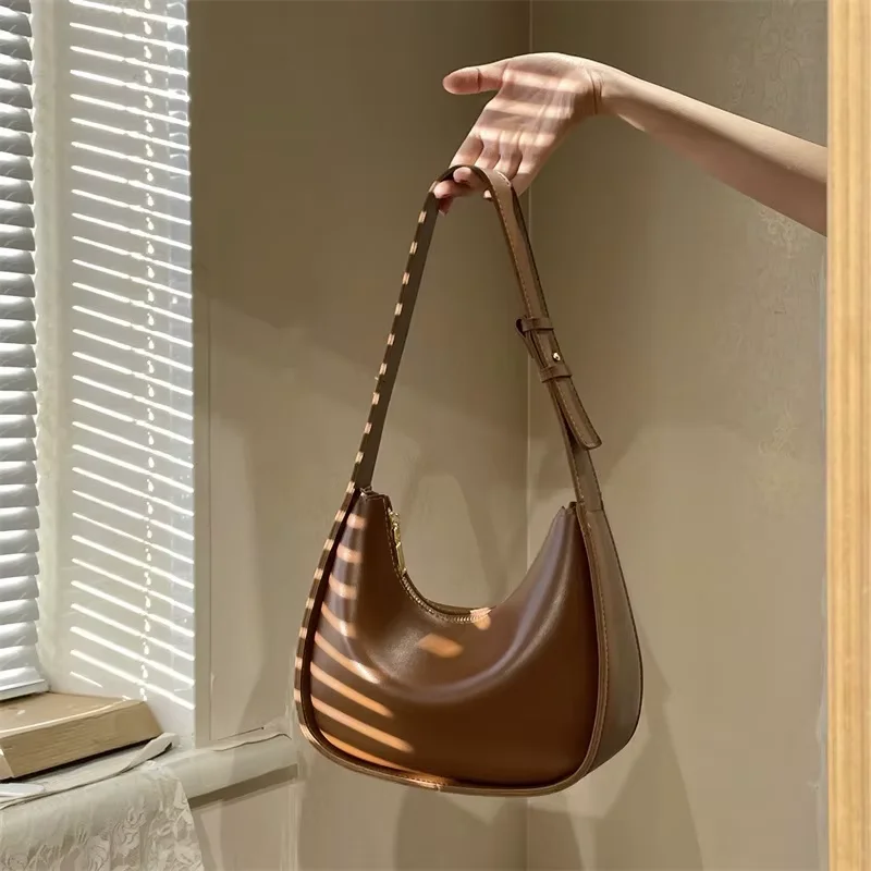 Retro Design Underarm Women Saddle Bag Single Shoulder Crossbody Bag Ladies Handbag - Image 4