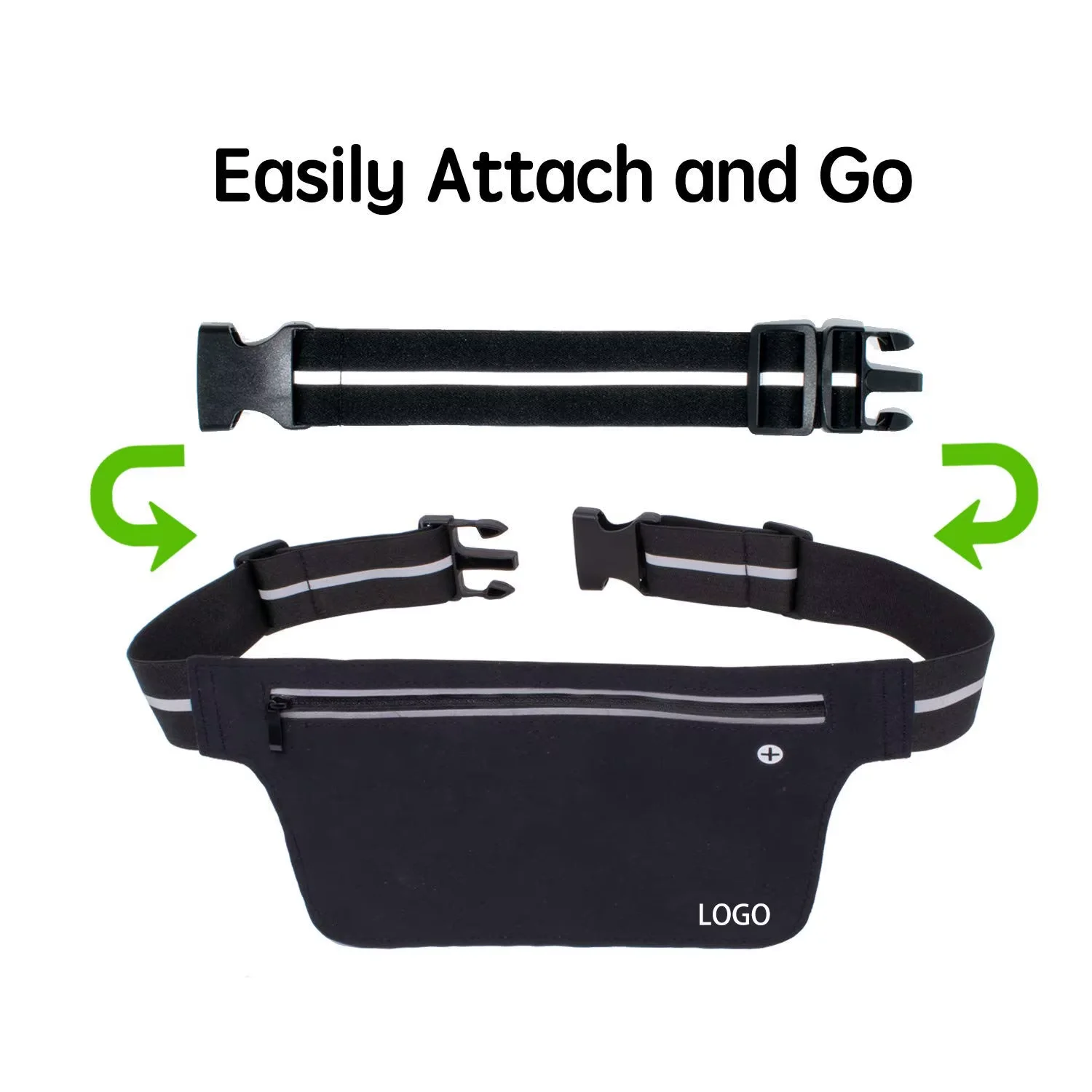 Sports Running Waist Bag Men and Women Waterproof Bag Reflective Elastic Fitness Travel Mobile Phone Holder Bag - Image 5