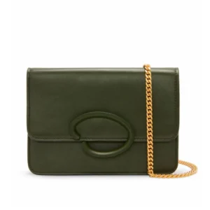 Suede Calfskin Flap Pochette – Detachable Chain Shoulder Bag